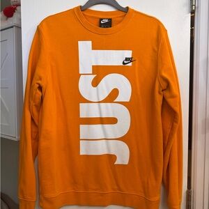 Nike Men's Bold Orange Crewneck Sweater
